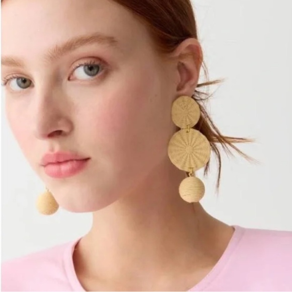 J. Crew Raffia Earrings